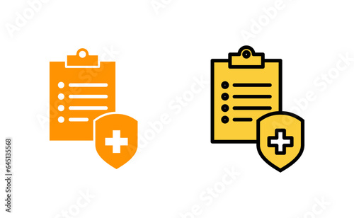 Medical insurance icon set tor for web and mobile app. health insurance sign and symbol