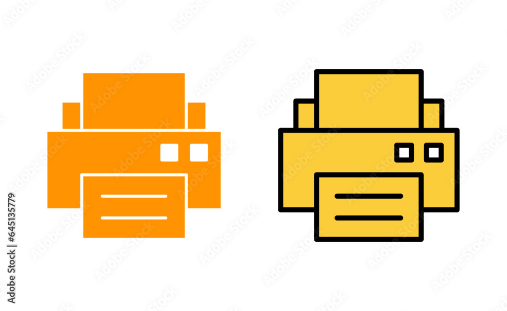 Print icon set for web and mobile app. printer sign and symbol Print icon set for web and mobile app. printer sign and symbol