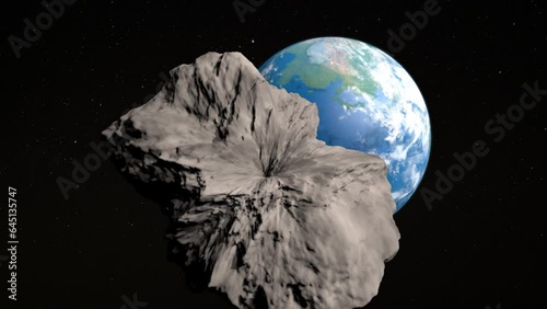 asteroid is going to collide with the earth photo