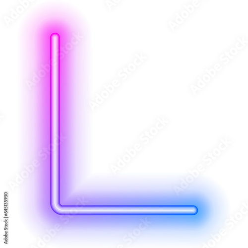 neon corner border