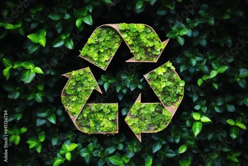 Recycling symbol for a green future.