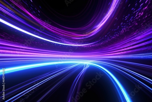 abstract futuristic background with gold PINK blue glowing neon moving high speed wave lines and bokeh lights. Data transfer concept Fantastic wallpaper