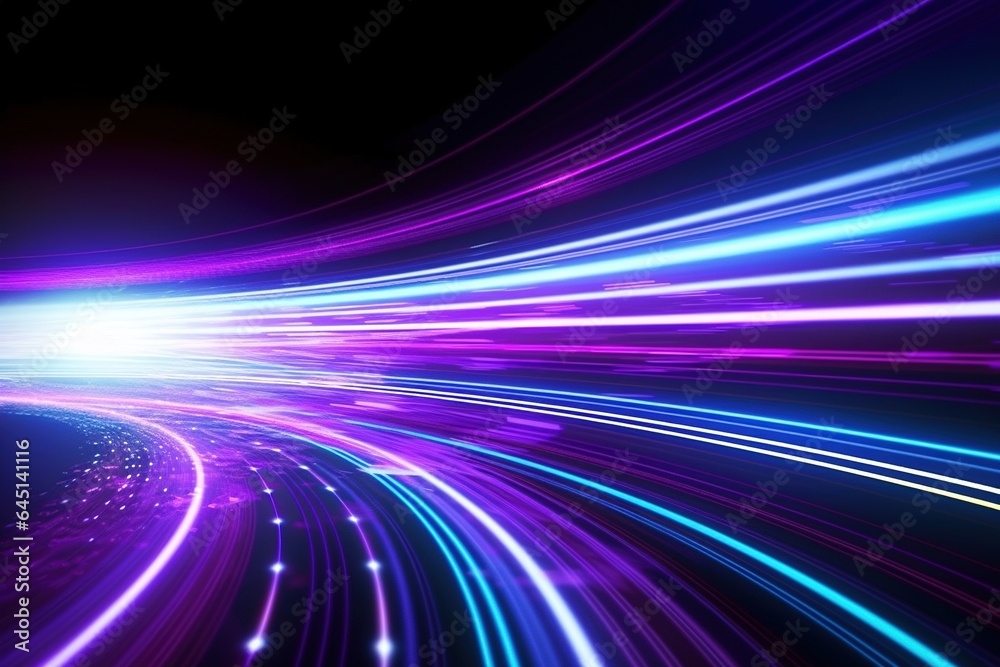 abstract futuristic background with gold PINK blue glowing neon moving high speed wave lines and bokeh lights. Data transfer concept Fantastic wallpaper