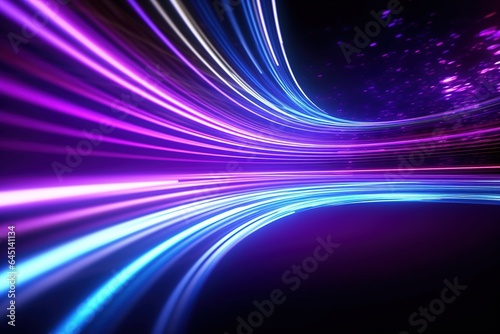 abstract futuristic background with gold PINK blue glowing neon moving high speed wave lines and bokeh lights. Data transfer concept Fantastic wallpaper