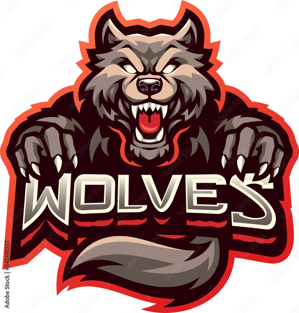 Wolf esport mascot