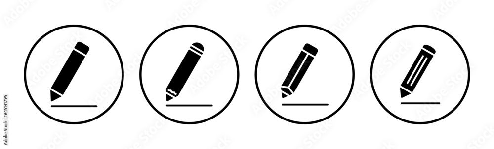 Edit icon vector. edit document sign and symbol. pencil Edit icon vector. edit document sign and symbol. pencil