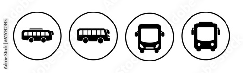 Bus icon vector. bus vector icon