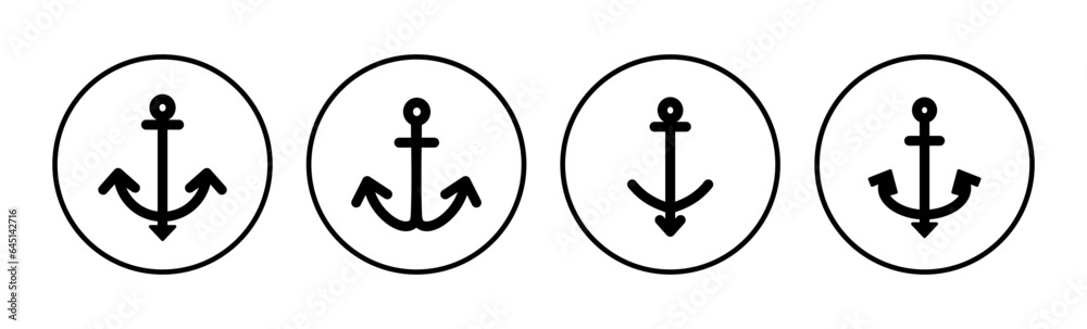 Anchor icon vector. Anchor sign. marine symbol Anchor icon vector. Anchor sign. marine symbol