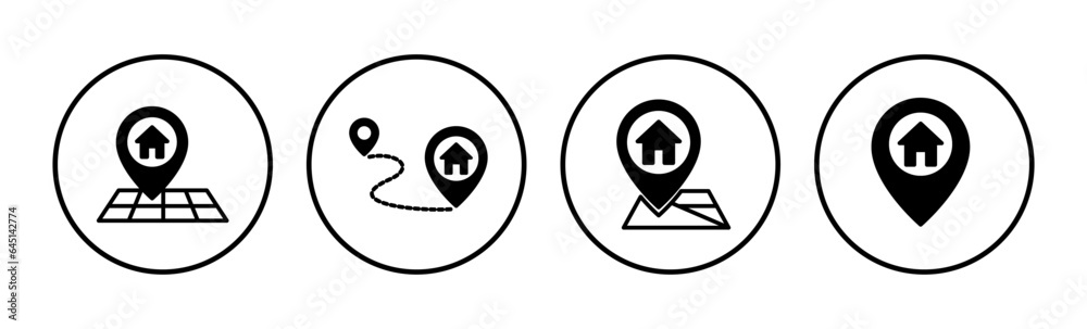 Address icon vector. location icon. address symbol. pin Address icon vector. location icon. address symbol. pin