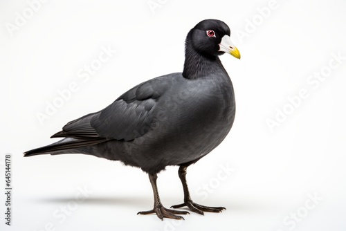 Close-up studio portrait of a bird American Coot Fulica americana. Blank for design © top images