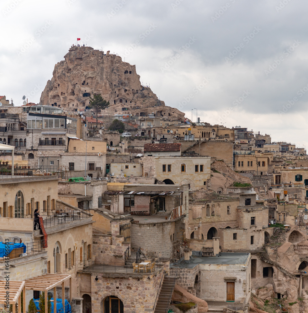 Uchisar Town in Cappadocia