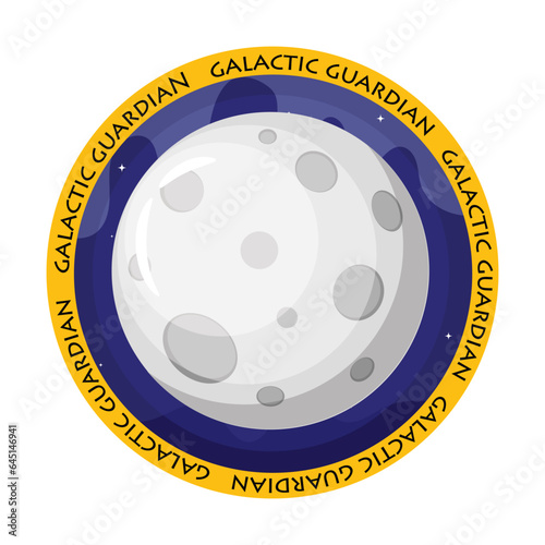 Galactic guardian, moon vector