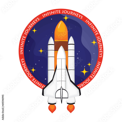 Galaxy element, rocket launch vector