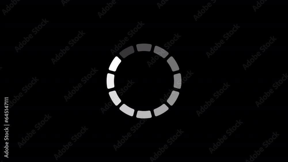 Loading circle animation, Loading circle buffering loader animation on a black background, Searching, Updating, Buffering circle, Streaming progress circle, Waiting circle
