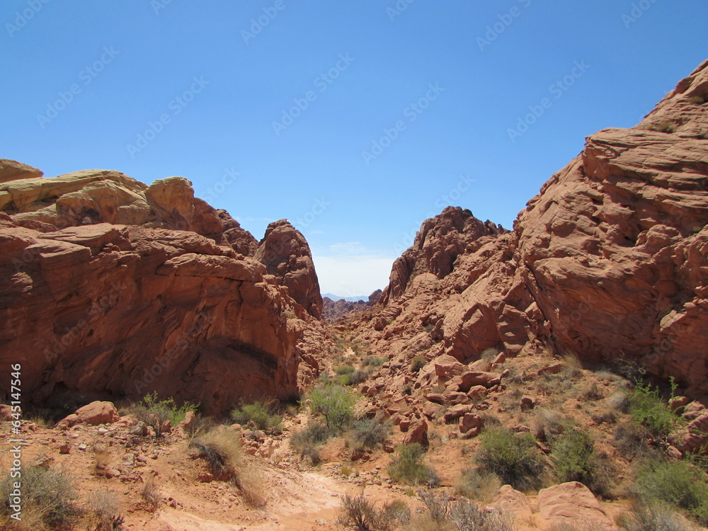 Paysage de la vallée de feu.