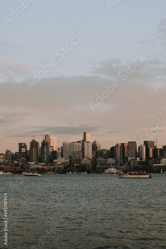 Seattle city skyline from across Lake Union © Kenji