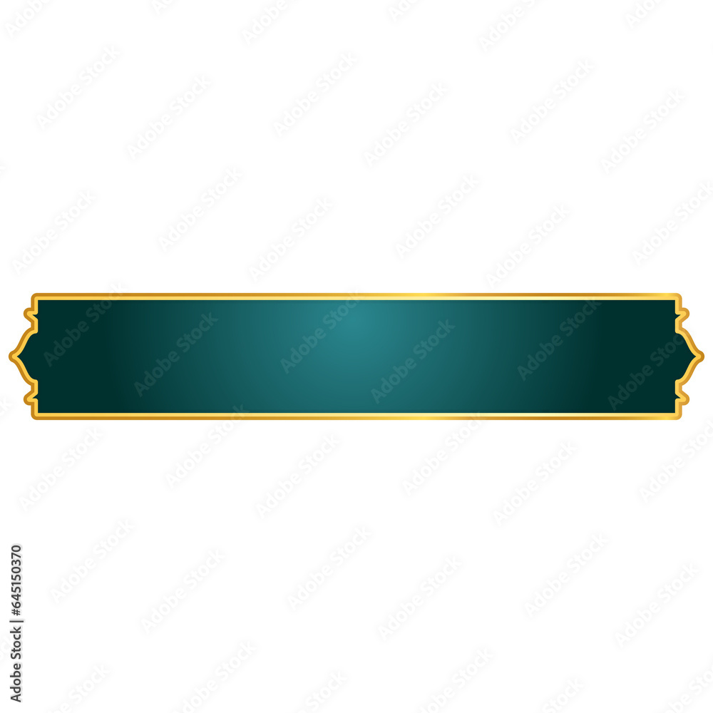 Aesthetic golden islamic frame or text box banner with pattern Aesthetic golden islamic frame or text box banner with pattern