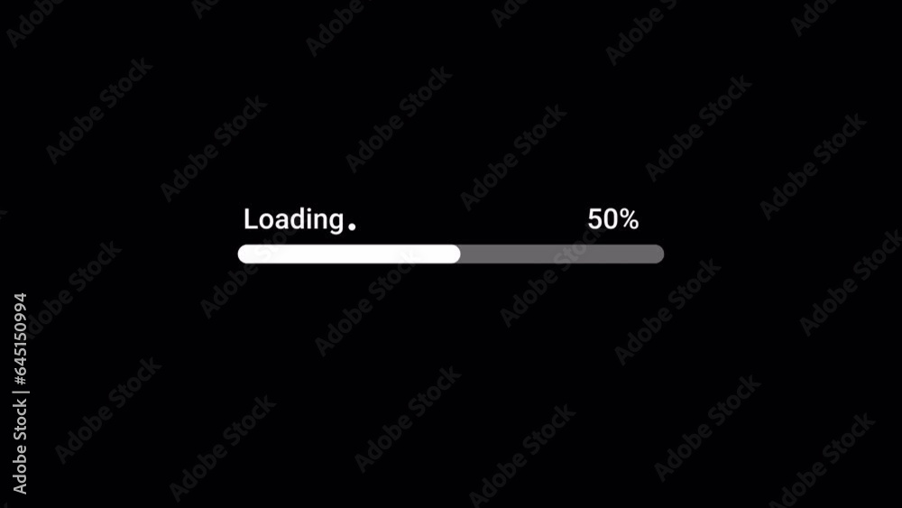 Loading Transfer Download 0-100%, Loading transfer progress 0-100% on a black background, Loading Transfer Download 0-100%, Loading transfer progress 0-100% on a black background,