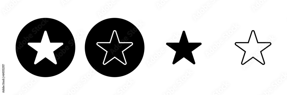 Star Icon set. rating icon vector. favourite star icon Star Icon set. rating icon vector. favourite star icon