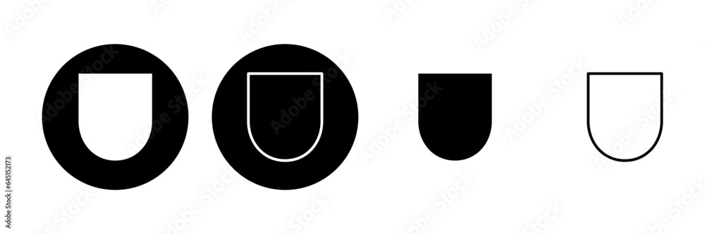 Shield icon set. Protection icon vector. Security vector icon Shield icon set. Protection icon vector. Security vector icon