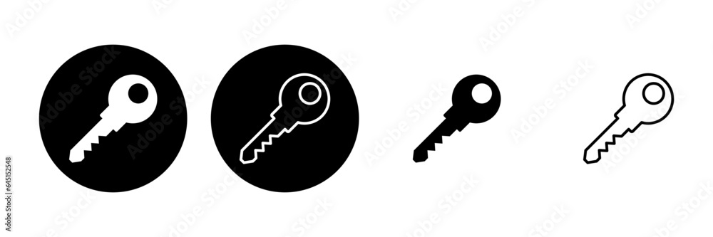 Key icon set. Key vector icon. Key symbol Key icon set. Key vector icon. Key symbol