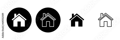 House icon set. Home icon vector