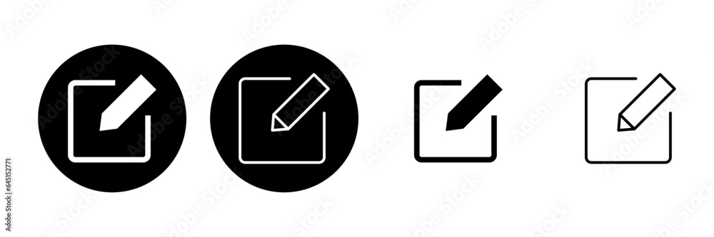 Edit icon set. edit document icon. edit text icon. pencil. sign up Edit icon set. edit document icon. edit text icon. pencil. sign up