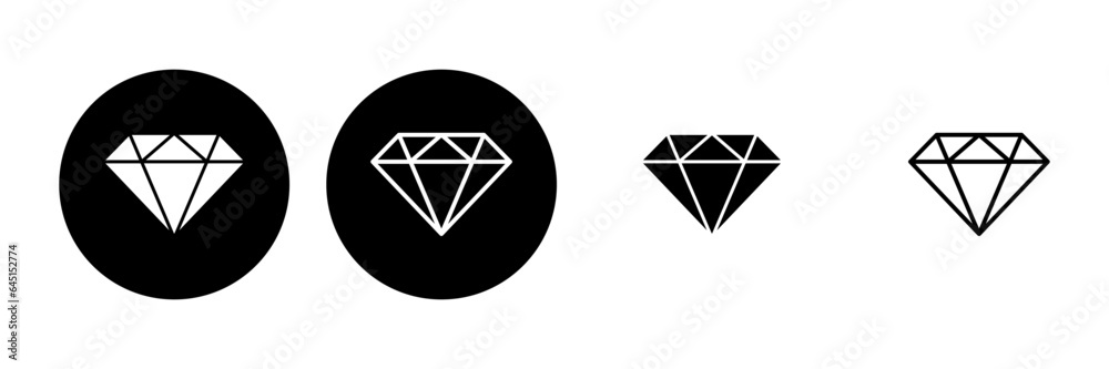 Diamond icon set. diamond gems vector icon. Diamond icon set. diamond gems vector icon.