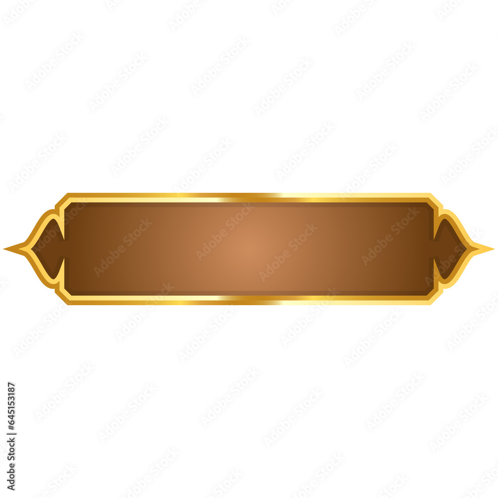 Luxury golden islamic royal title frame arabic style text box banner clipart Luxury golden islamic royal title frame arabic style text box banner clipart