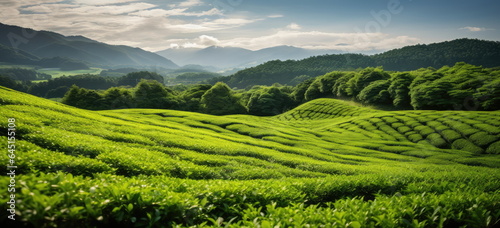 making green tea.  