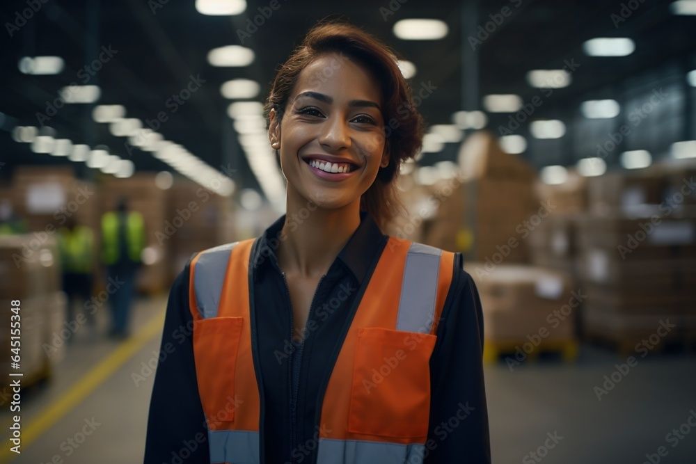 Mexican latin american hispanic warehouse worker in distribution delivery center. Storehouse package supervisor. Mexican latin american hispanic warehouse worker in distribution delivery center. Storehouse package supervisor.