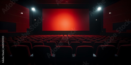 Rows of cinema seats