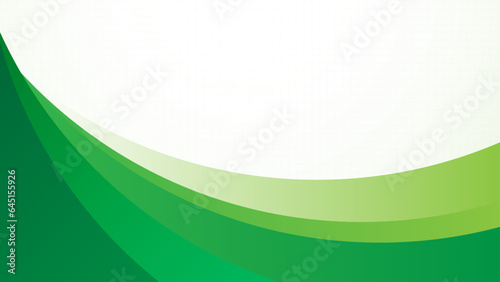 abstract Green line wave background. Green paper waves abstract banner design. Elegant wavy vector background