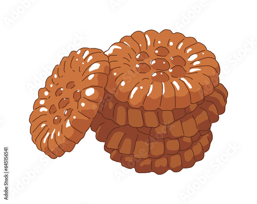 'Yakgwa' is a traditional Korean snack. It is a sweet dessert made by kneading flour, honey, and alcohol and frying it in oil.