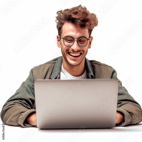 man with a laptop Freelancer