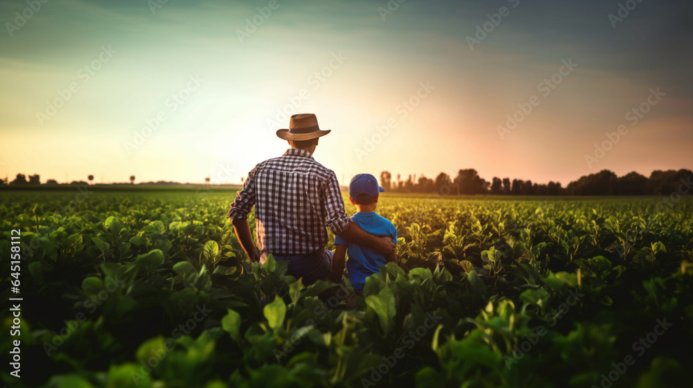 farmer in field father farmer in field father