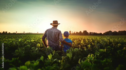 farmer in field father