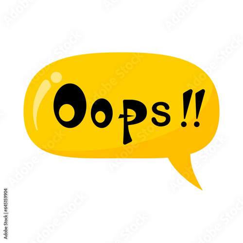 Minor accident, shock symbol, stickers of sadness, shock, and exclamation on white background.oops 404