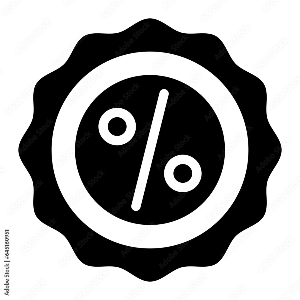 Discount Promo discount solid glyph icon Discount Promo discount solid glyph icon