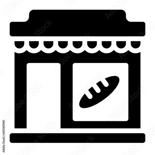 Bakery Store solid glyph icon