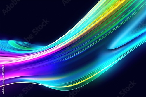 abstract futuristic background with pink blue glowing neon moving high speed wave lines and bokeh lights. Data transfer concept Fantastic wallpaper