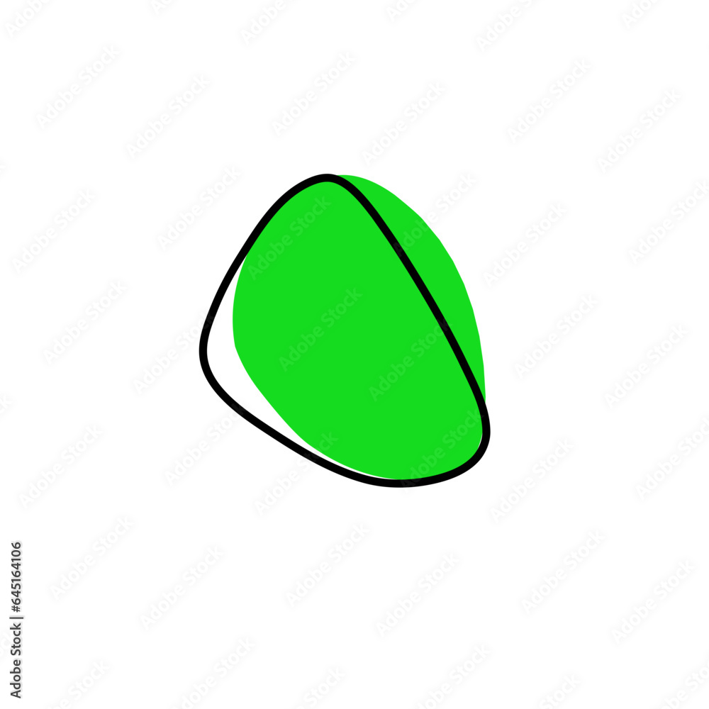 Organic green amoeba blob shape Organic green amoeba blob shape