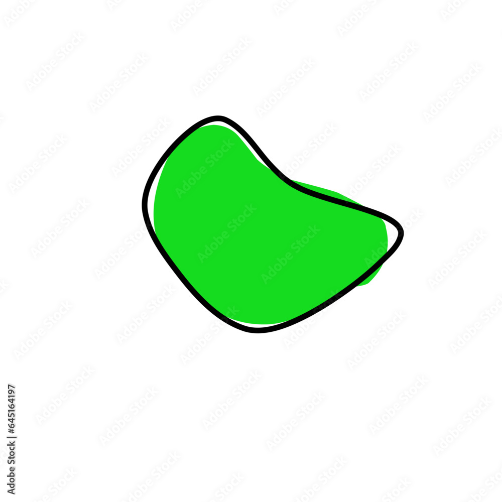 Organic green amoeba blob shape Organic green amoeba blob shape