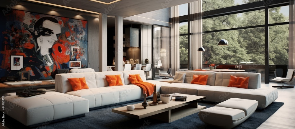 modern apartment's living room