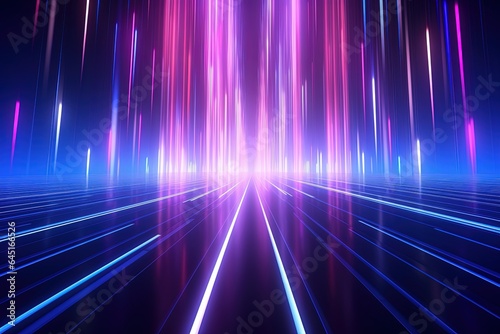 abstract futuristic background with gold PINK blue glowing neon moving high speed wave lines and bokeh lights. Data transfer concept Fantastic wallpaper