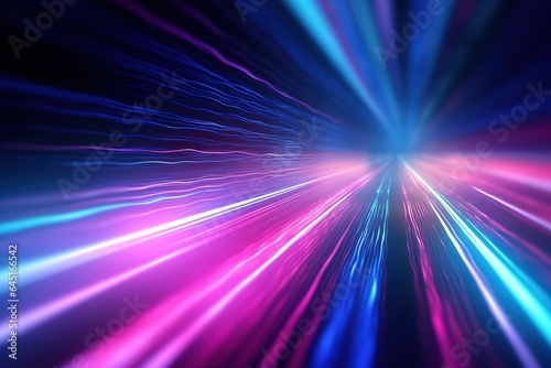 abstract futuristic background with gold PINK blue glowing neon moving high speed wave lines and bokeh lights. Data transfer concept Fantastic wallpaper