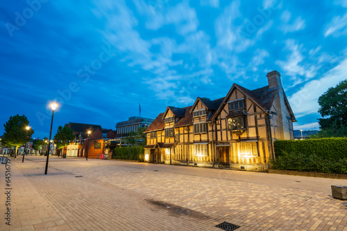 William Shakespeares birthplace place on Henley street in Stratford upon Avon in England, United Kingdom