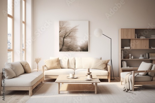 Wallpaper Mural Cozy living room in a modern nordic designed home with plenty of natural light Torontodigital.ca