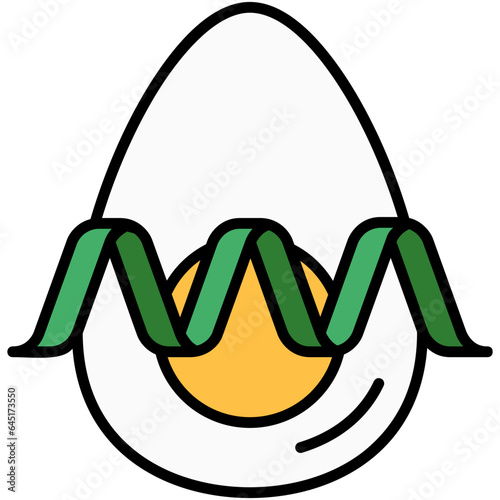 Protein Icon. Antigen Molecule Bond Symbol Stock Illustration. Vector Filled Line Icons For UI Web Design And Presentation
