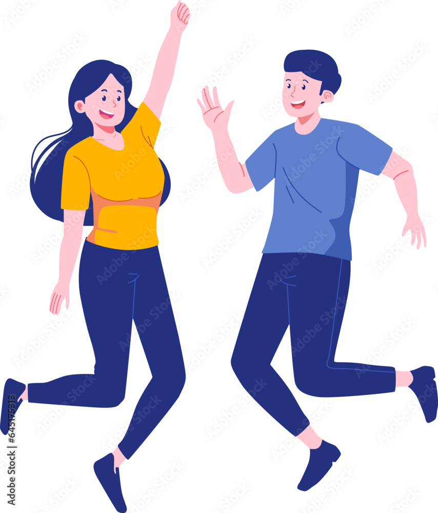 Friendship Day Character Illustration Friendship Day Character Illustration